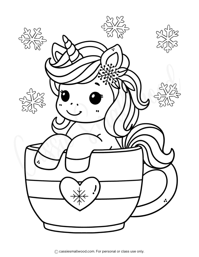 30 cute winter coloring pages (free printables) - cassie smallwood